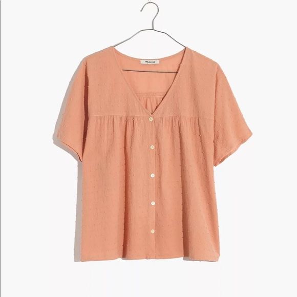 Madewell Rhyme Textured Button Down in Clipdot - Picture 3 of 12